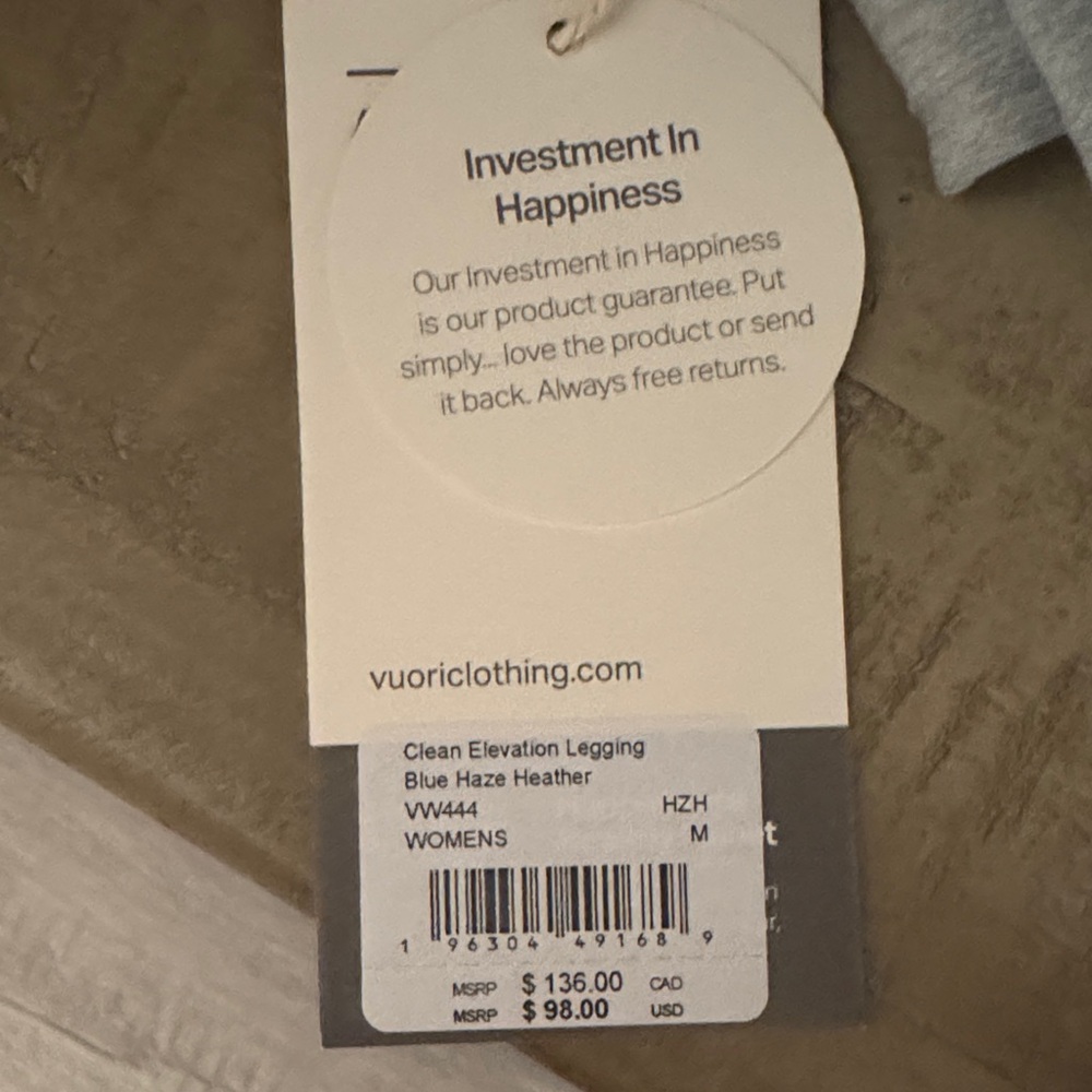 Vuori Clean Elevation legging NEW W/Tags- Medium - Picture 3 of 7